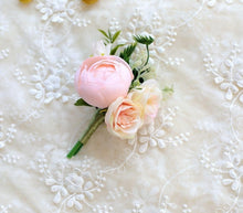 Load image into Gallery viewer, Flower Bride Boutonniere Wedding Bouquet Flowers Bridesmaids Accessories Corsage Bridal Bouquets Pearl Corsages Pink Hand Flower