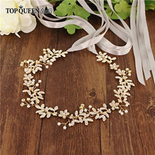 Load image into Gallery viewer, TOPQUEEN SH89 Bridal Belts with Pearls and Rhinestone Wedding Sash Belt for The Bride Wedding Accessories Belts on The Dress