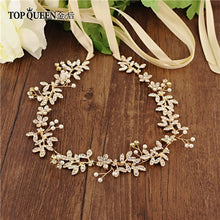 Load image into Gallery viewer, TOPQUEEN SH89 Bridal Belts with Pearls and Rhinestone Wedding Sash Belt for The Bride Wedding Accessories Belts on The Dress