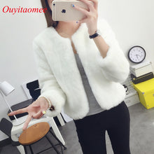 Load image into Gallery viewer, 2018 Cause Long Sleeves Wedding Bolero White Bridal Jackets Accessories Spring Woman Party Coat Faux Fur Wrap In stocks